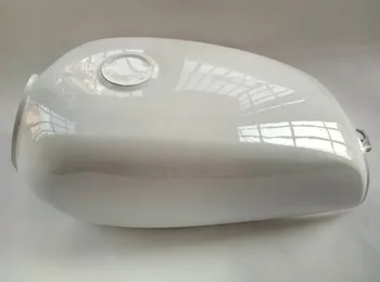 

Pure White Big Size JH70 8L/2.1GAL BENLY50S Gas Petrol Motorcycle Fuel Tank