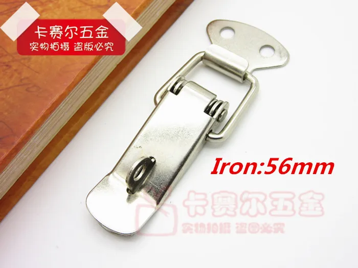 

56mm Iron Spring Toggle Latch Catch Sliver For Cases Boxes Chests Lock 5pcs