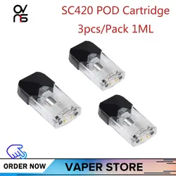 3-9 шт. оригинальные Ovns SC420 Pod картриджи Vape Pods 1 мл аксессуары для электронных сигарет танк 1.4ом катушка Core ECig голова испаритель