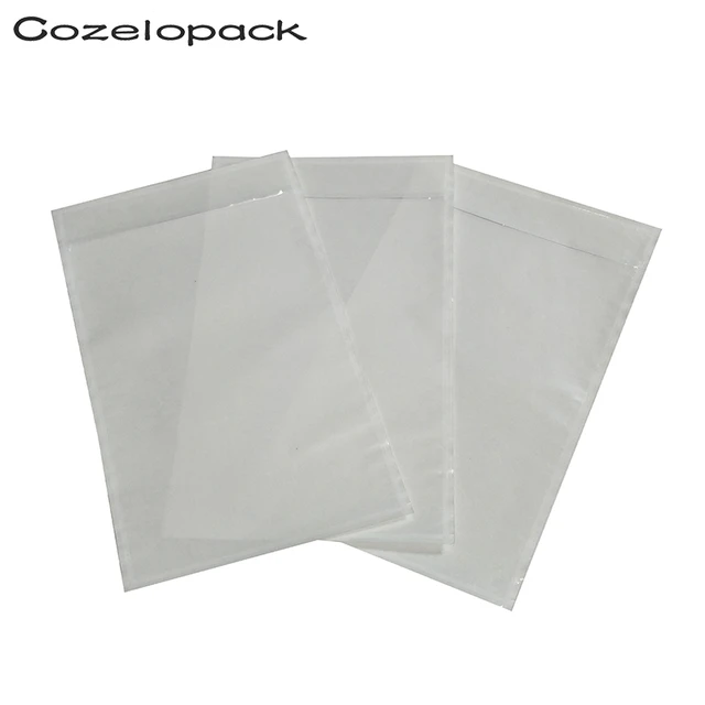  100 PCS 7x10 Packing List Envelopes - Clear Self-Adhesive  Shipping/Mailing Envelope Pouch Enclosed for Packing Slip Invoice Label :  Office Products