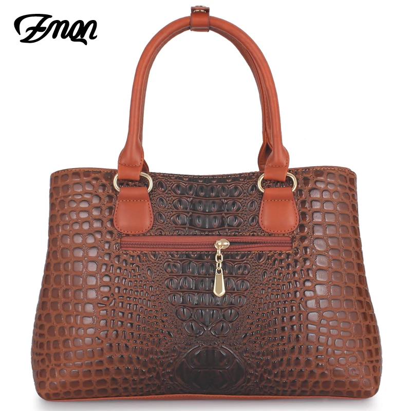 ZMQN Luxury Women Handbag 2019 Leather Bag For Women Designer Handbag Famous Brand Crocodile Ladies Hand Bag Bolsa Feminina C869