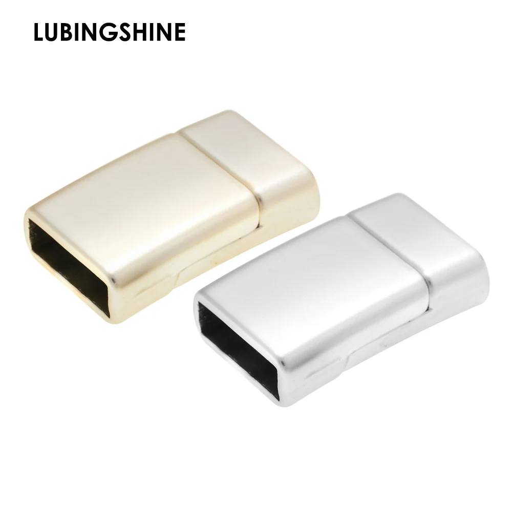 

Jewelry Findings Leather Bracelet Clasp DIY Magnet Hook Gold Magnetic Clap Claps Flat Hole 11*3.5mm Wholesale JJAL C83