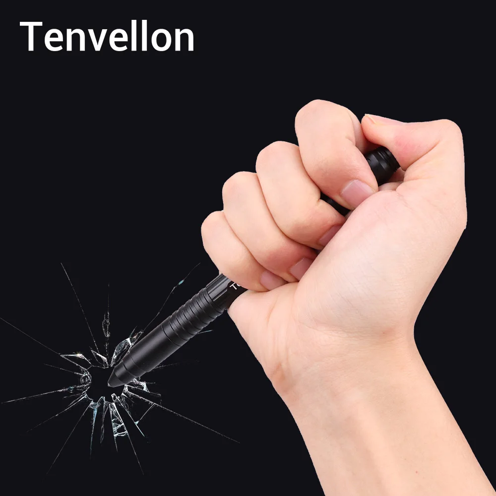 Tenvellon принадлежности для самообороны тактическая ручка фонарик записи безопасности Защита, личная безопасность защита для повседневного использования, Управление по защите прав человека для личного