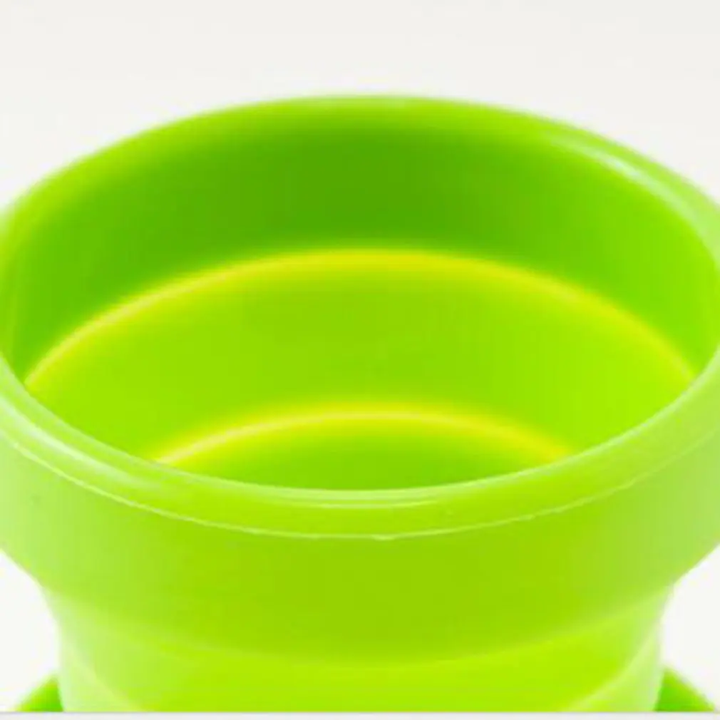 Portable Silicone Telescopic Drinking Cup Collapsible Folding Cup Home Office Outdoor Travel Camping 201-300ml Capacity