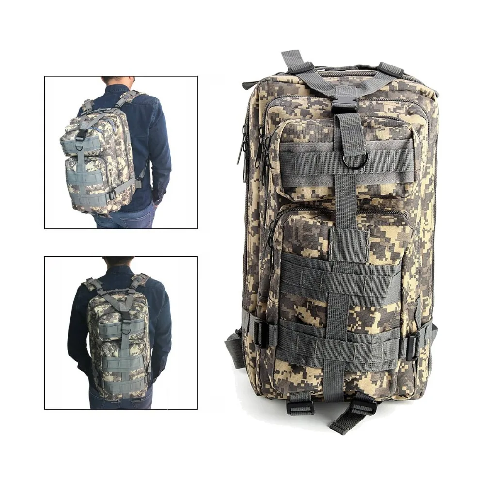Militar à Prova Água do Exército Esportes ao ar Náilon Tático Mochila Dwaterproof Livre Acampamento Caminhadas Pesca Caça 28l Bolsa 1000d 11 dwaterproof água do exército esportes ao ar