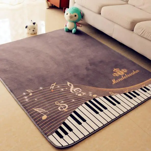 130*150 см Большой размер нескользящий коврик для гостиной Фортепиано Ключ ковер мальчик девочка для спальни, прихожей ковры для фортепиано гостиной ванной комнаты ковер