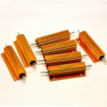 RX24-100W Gold Aluminum Resistor 5R 5 Euro Heat Dissipation High Power Resistor