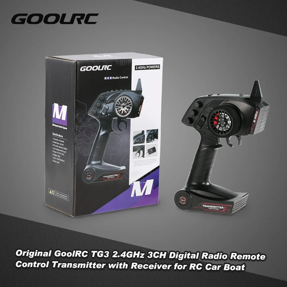 GoolRC TG3 2 4 ГГц 3 канальный цифровой радиопередатчик дистанционного управления с