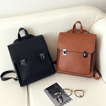 

Fashion Women Backpack PU Leather Girls School bag Women Casual Style Shoulder Bag Backpack For Girls Backpack