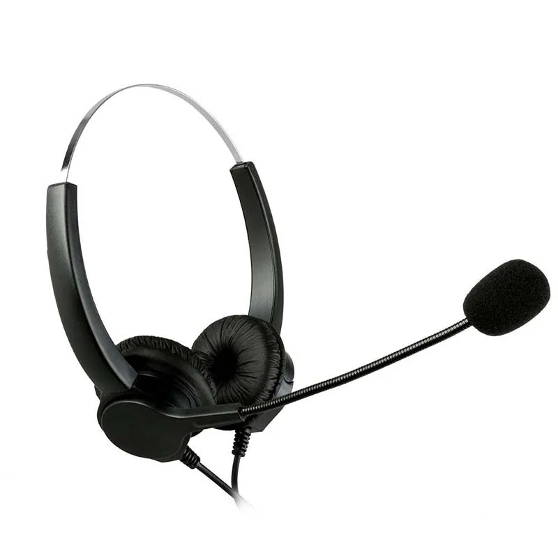 DOITOP Hands free колл центр бинауральные гарнитура наушники с микрофоном Шум отмена 4