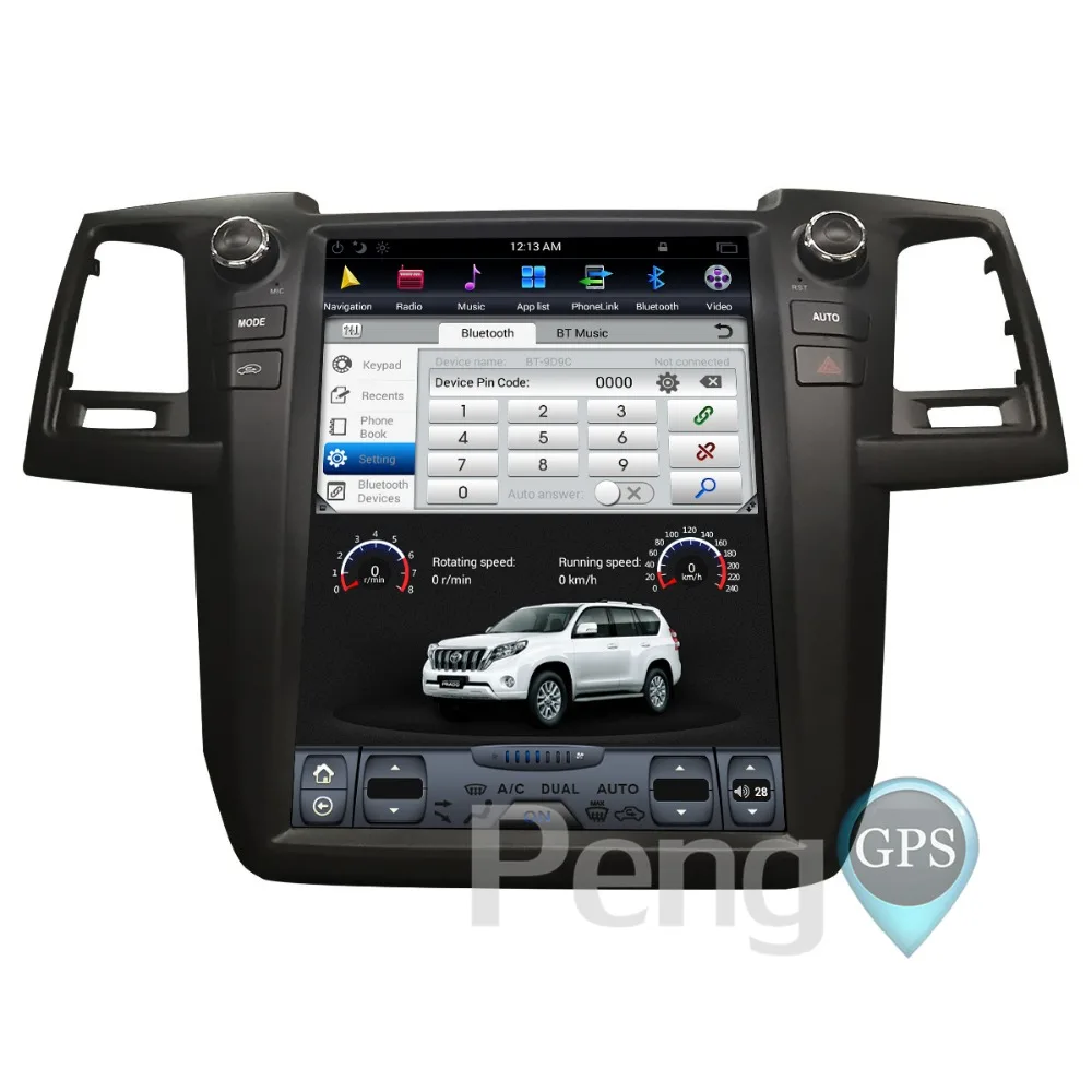 Cheap Tesla Style 12.1 Inch IPS Screen Android 7.1 Car GPS Navigation DVD Player for Toyota Fortuner 2007-2015 Autostsreo Headunit 5