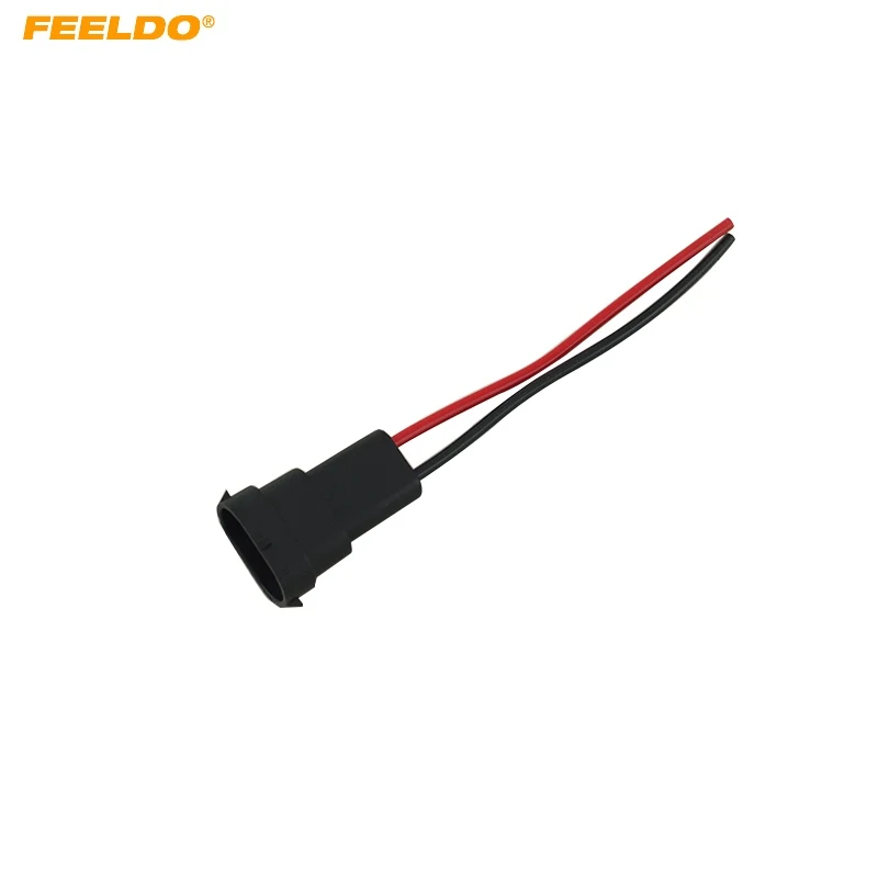 

FEELDO 10Pcs Car Auto H11 Wiring Harness Socket Wire Connector Plug for Headlights #FD-5455