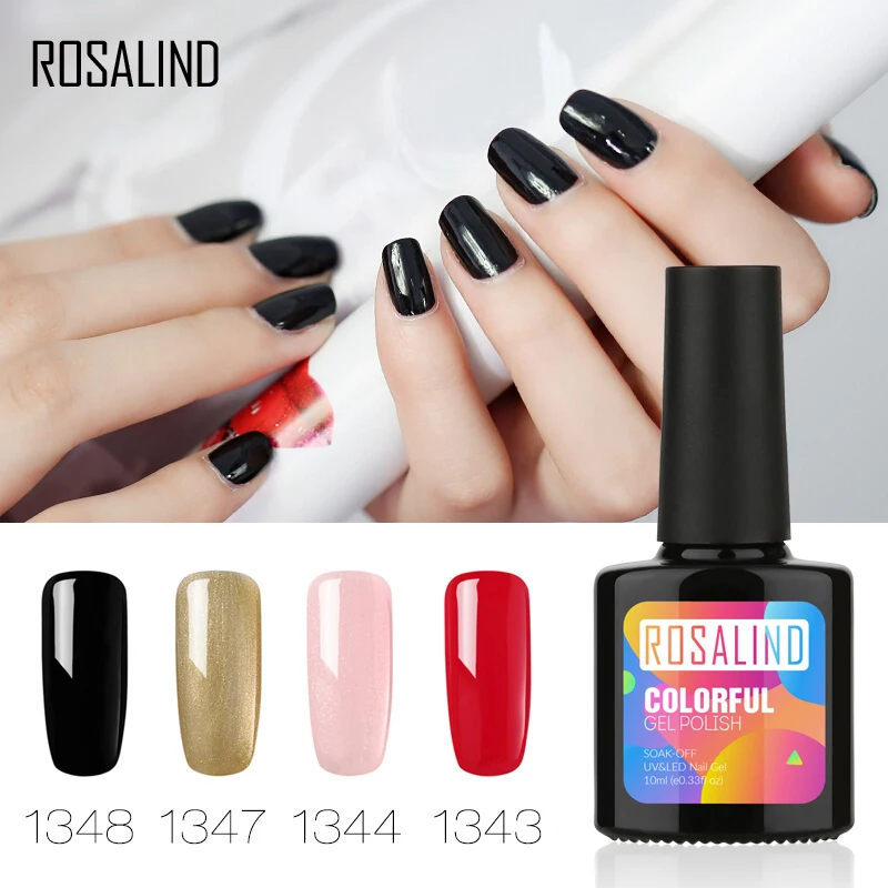 ROSALIND гель 1 S P + черная бутылка 10 мл новое поступление 1467 1864 лак для ногтей УФ