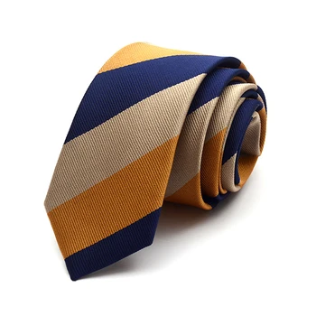 

2019 New Brand Fashion Men Tie High Quality Striped Necktie 6cm Business Formal Wedding Ties For Men Male Dress with Gift Box