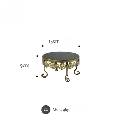 SWEETGO Новое поступление, подставка для торта, золотые подносы для кексов, 1 шт., витрина, инструменты для украшения дома, Свадебный десерт, конфета, поставщик - Цвет: 15cm