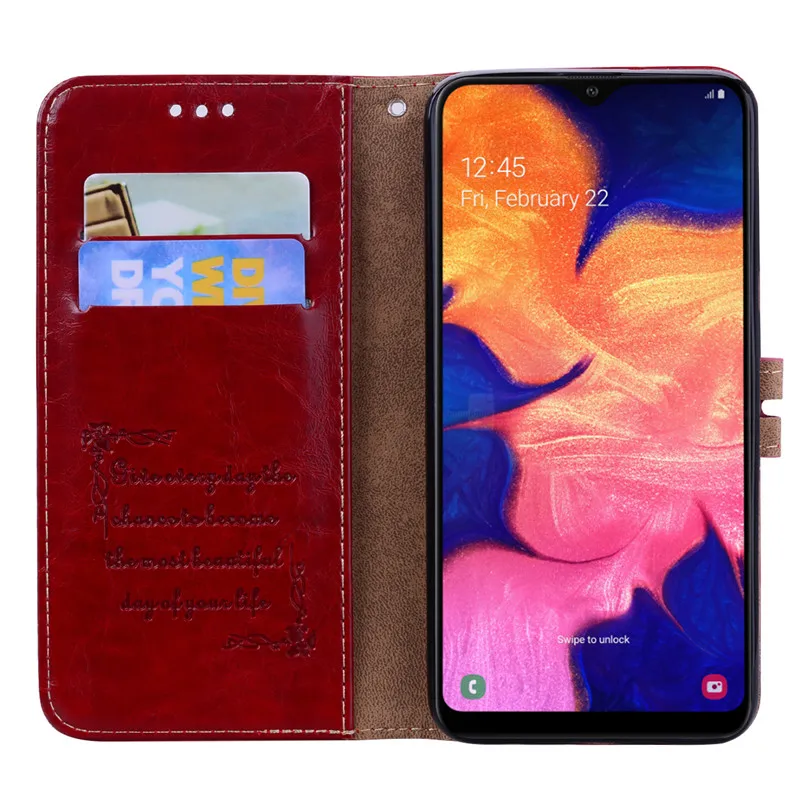 Кожаный чехол для samsung Galaxy A10 A20 A30 A70 A40 A50 чехол Чехол кожаный чехол-портмоне с откидной крышкой чехол для samsung J4 J4 Plus A20 чехол