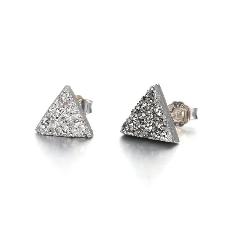 Женские маленькие серьги гвоздики ManKuu 8 мм 4 цвета|925 sterling|earrings 925 sterlingstud earrings |