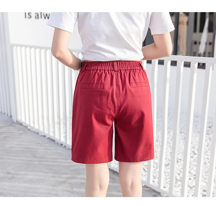 plus size clothing Hzirip 2020 Summer Women Hot Short Fashion Loose Cotton Wide Leg Shorts Candy Color Casual Shorts Womens Plus Size Bottoms S-3XL bike shorts women