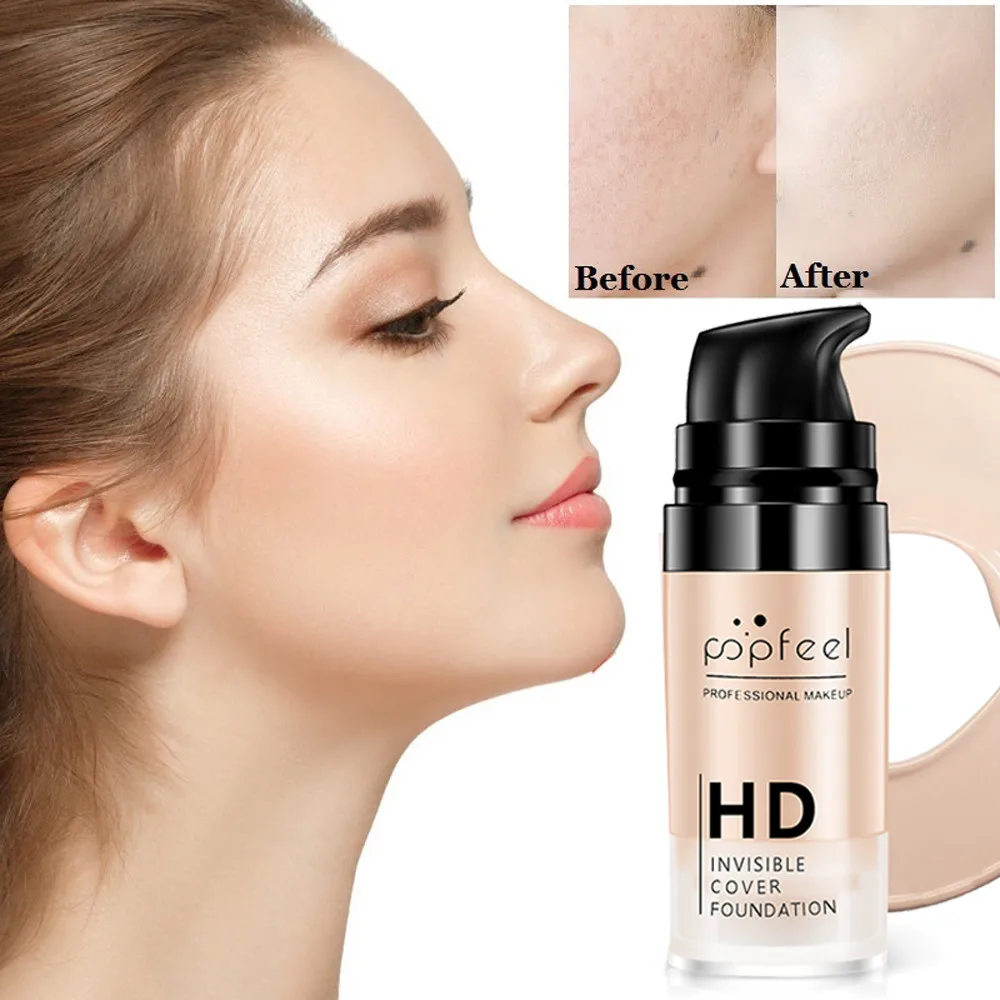 

POPFEEL Makeup Liquid Foundation Moisturizing Waterproof Concealer BB Cream Makeup Base CC Creams 5.16DJL