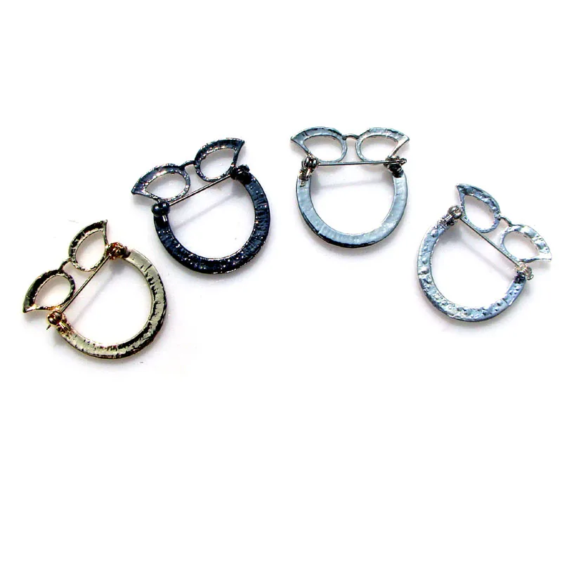 Кристаллы металлические очки Шарм держатель для очков броши на булавке модные функциональные украшения 4 цвета на выбор 6 шт в партии
