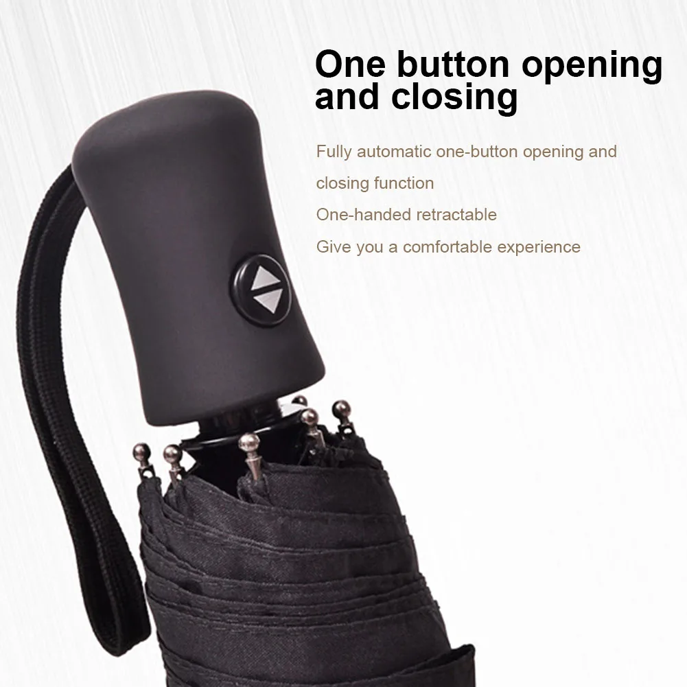 

Folding Umbrella Rain Anti-UV Waterproof Portable Automatic Open Close For Travel TN88