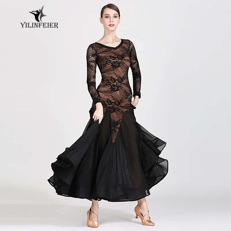New ballroom dance competition dress dance ballroom waltz dresses standard dress women 1872
