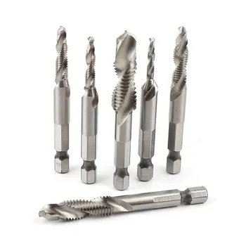 

Deburring External Chamfer Tool Stainless Steel Remove Burr Tools for Drill Bit with 6Pcs Combination Drill Tap Combination Bit