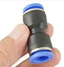 

Free Shipping 100PCS/LOT 8mm to 8mm Push In Quick One Touch Round Fittings