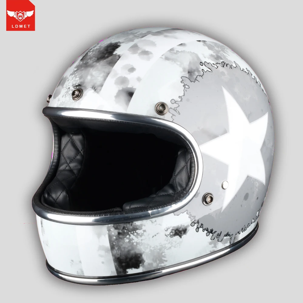 

Full face motorcycle helmet retro harley vespa cafe racer jet capacetes de motociclista off road thompson cascos para moto