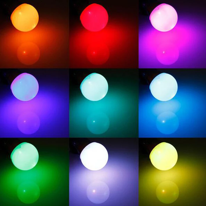 3 Вт RGB Светодиодный прожектор E27 E14 GU10 16 видов цветов точечная светодиодная