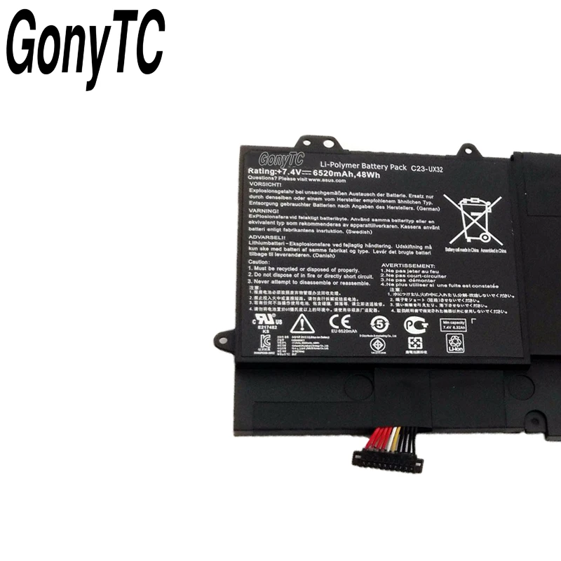 Original New C23-UX32 Laptop Battery for ASUS VivoBook U38N U38N-C4004H ZenBook UX32 UX32A UX32VD UX32LA 7.4V 6520mAh Genuine Original New C23-UX32 Laptop Battery for ASUS VivoBook U38N U38N-C4004H ZenBook UX32 UX32A UX32VD UX32LA 7.4V 6520mAh Genuine