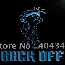 LK460-назад от пальца автомобиля дисплей бар светодиодный неоновый свет вывеска домашний декор ремесла