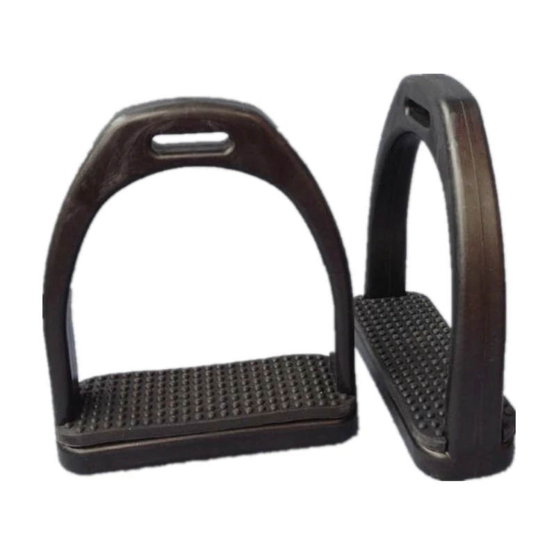 

Plastic Profile Shock Absorbing Lightweight Black Stirrups Youth and Adult