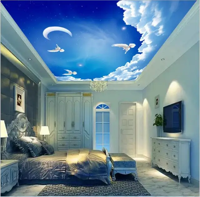 Home Decor Wallpapers Ceiling Custom Photo Wall Paper Blue Sky Home Decor Wallpapers Ceiling Custom Photo Wall Paper Blue Sky Dove Flying