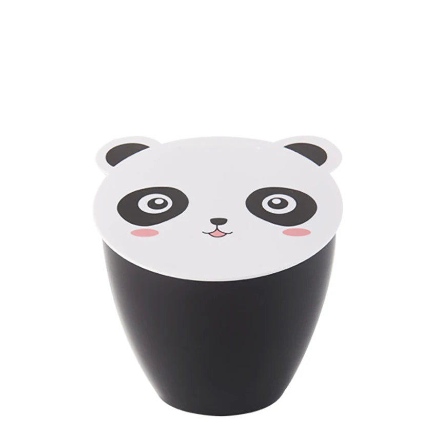 Милый поросенок/Panda небольшое мусорное ведро мусорное Ведерко для письменного стола с крышкой Тип штампованной детали Пластик Мусорка мусорный бак для Спальня Кухня