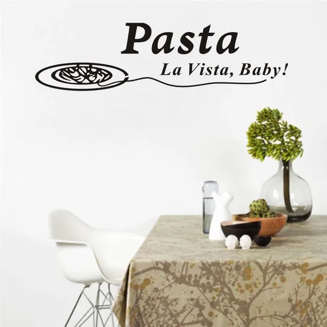 Pasta La Vista Baby Vinyl Wall Art Stickers Quotes Waterproof Art Enchanting Wall Art Quotes Pasta La Vista Baby Vinyl Wall Art Stickers Quotes Waterproof Art Enchanting Wall Art Quotes