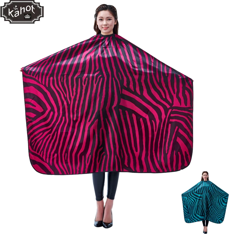 

1pcs Professional Hairdressing Apron Hair Cutting Satin Large Zebra Cape Barber Styling Salon Camps Hairdresser Wrap Cloth