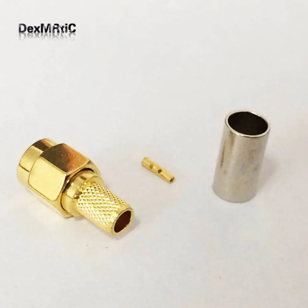SMA Crimp Male plug