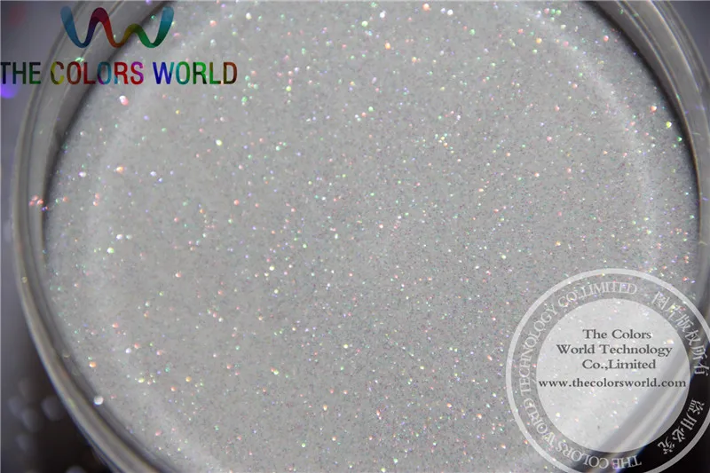 

TCR22 Shinning Iridescent white Color Rainbow 0.2MM Nail Glitter Powder For Nail Art Decoration Nail Gel Manual DIY Makeup