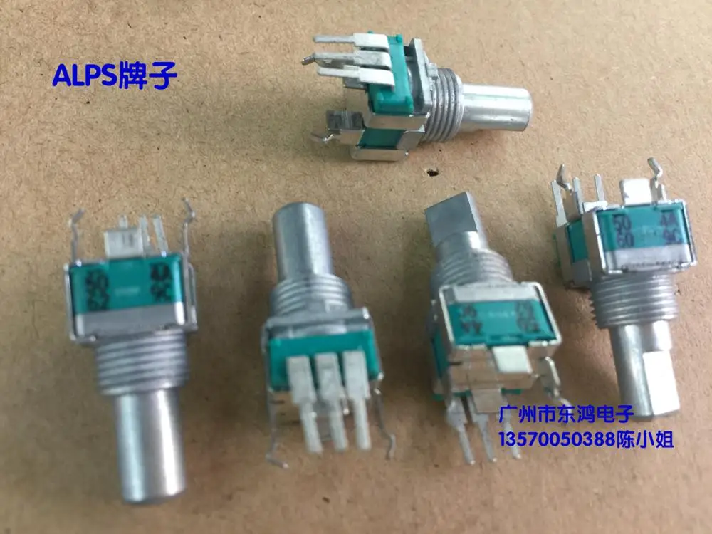 

2PCS/LOT ALPS Alps RK09L precision potentiometer, single A500K axis long 15mm volume potentiometer