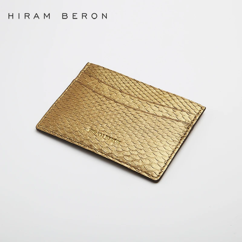 Hiram Beron держатель для карт со змеиным узором унисекс Бесплатный индивидуальный