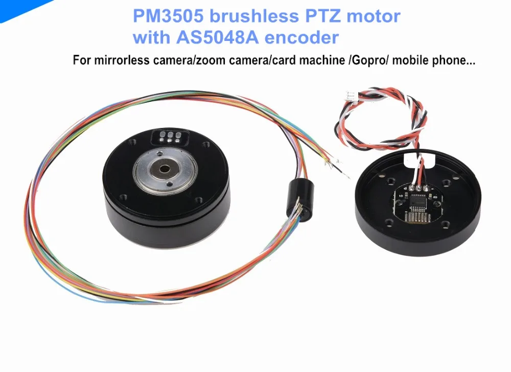 

1 piece PM3505 brushless PTZ motor with AS5048A encoder,mirrorless camera motor