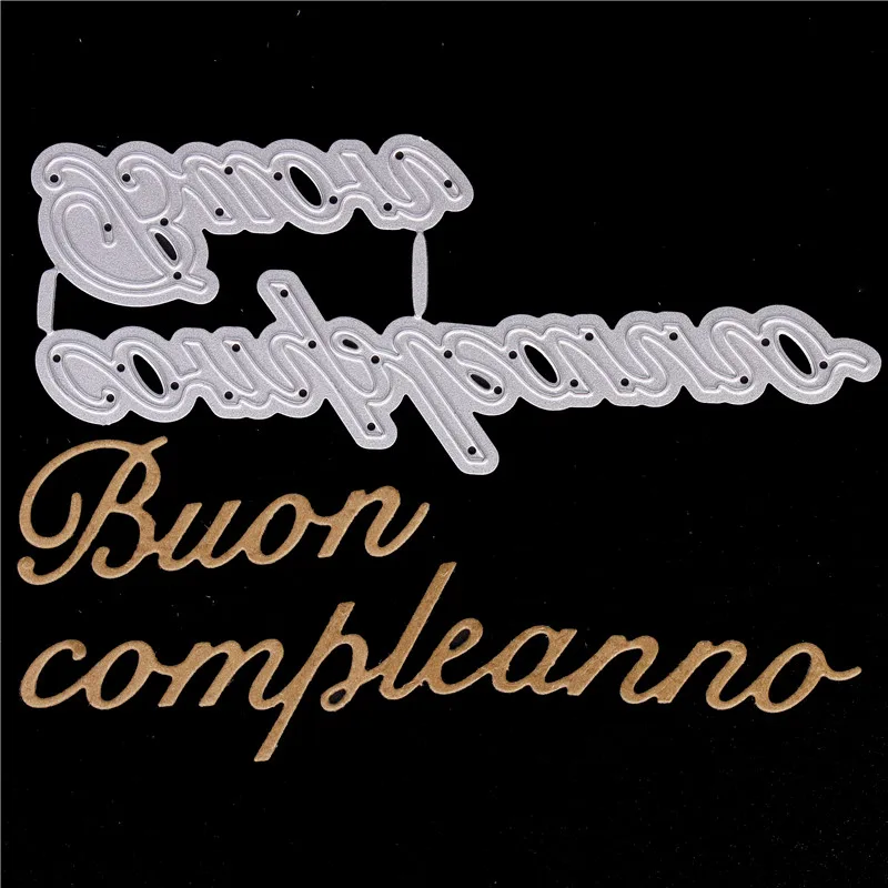 

Italian words Metal Cutting Dies for Diy Scrapbooking Die Cut New 2018 Cuts for Paper Card Making Craft Embossing Photo Birthday