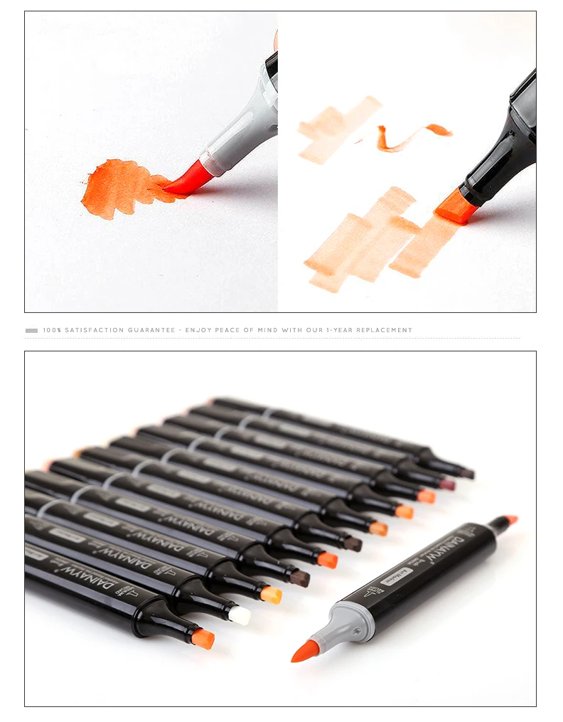 12 цветов тона кожи мягкая кисть маркеры набор на спиртовой основе Эскиз маркер ручка для манга Профессиональный рисунок товары для рукоделия