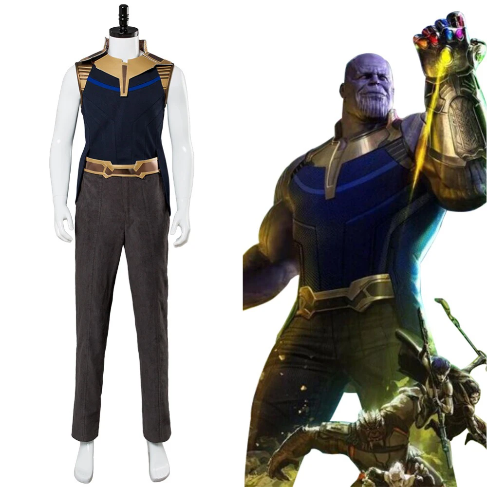 

Avengers Infinity War Costume Thanos Cosplay Costume Adult Halloween Carnival costume Men Battle Costume Thanos Suit Custom made