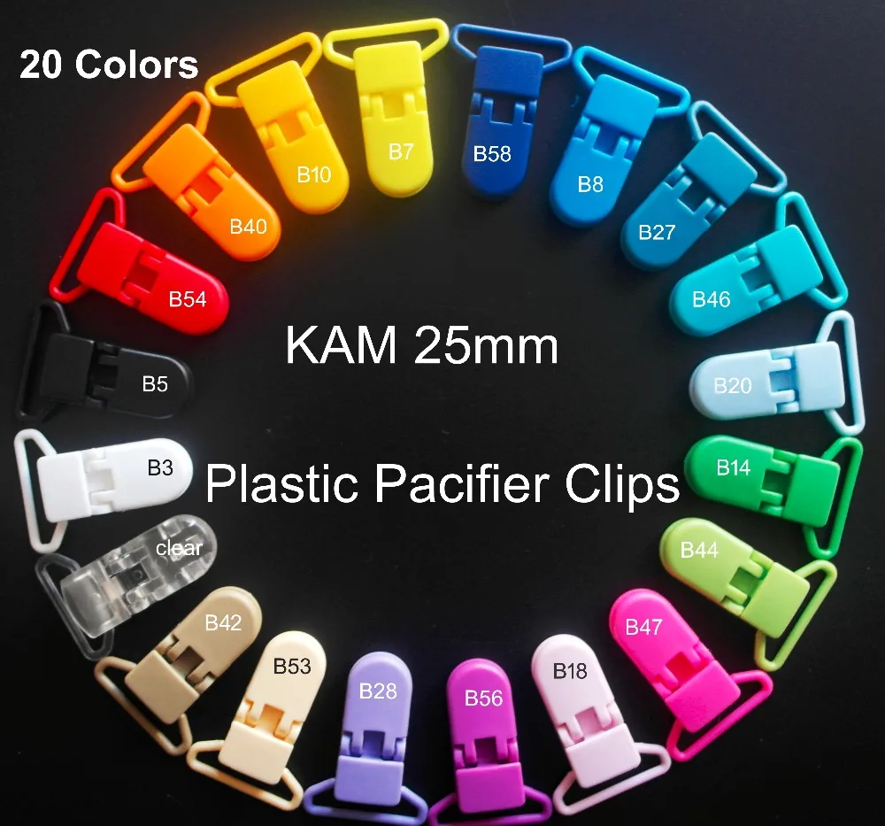 100pcs/lot Hot D shape SUTOYUEN Plastic Pacifier clips Suspender for