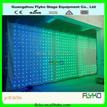 P18 3X7 м светодиодная белая занавеска RGB цвет светодиодный занавес