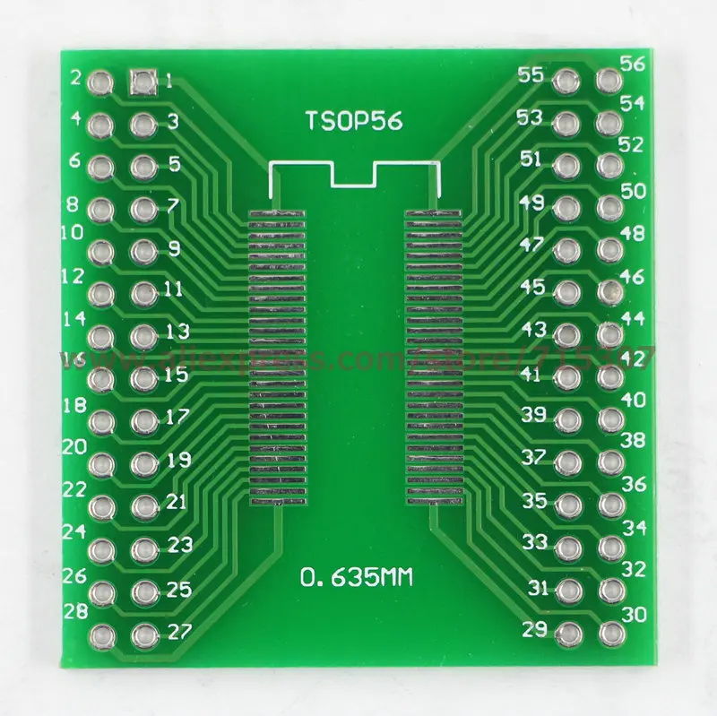 Adapter Board TSOP56 0.635mm SDRAM front.jpg