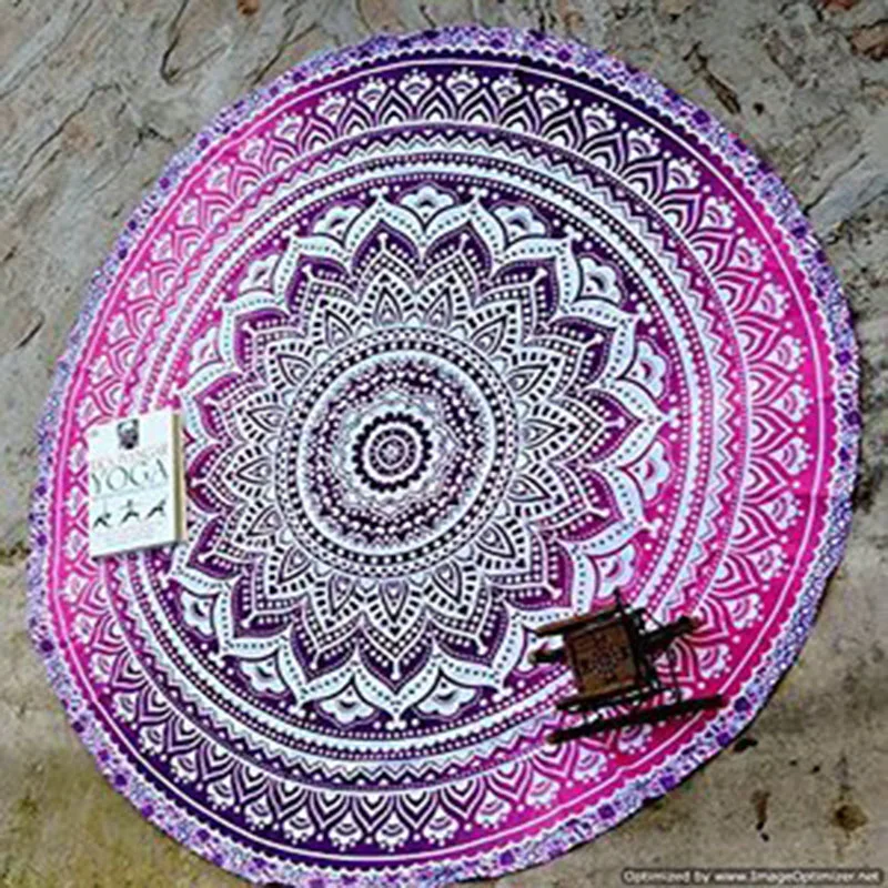 

Simanfei Indian Bohemian Mandalas Tapestry Totem Lotus Wall Hanging Sandy Beach Towels Yoga Mat Blanket Camping Mattress