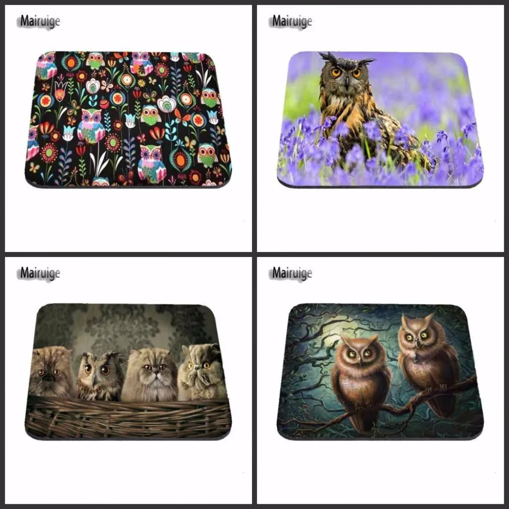 

Mairuige Owl Animal Desk Mouse Pads Gaming Mouse Pad Rubber Gamer Soft Comfort Mouse Mat Three Size Choose As A Gift